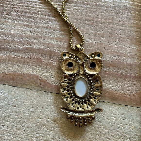 Jeweled Owl Necklace - Picture 5 of 5